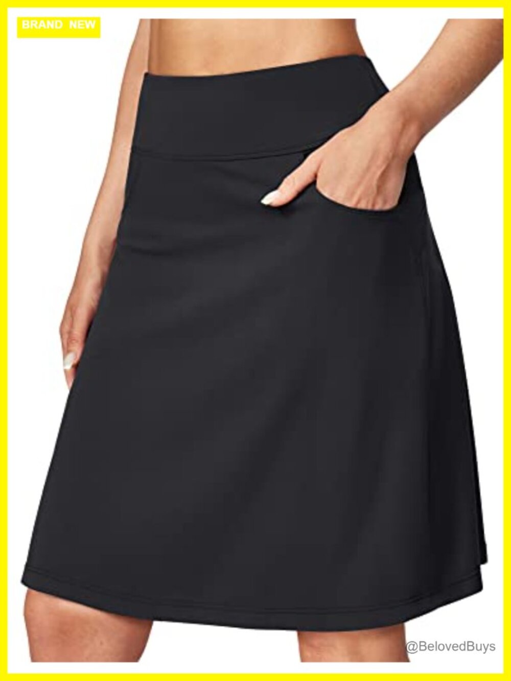 Ewedoos Women's 20" Knee Length Skorts with Pockets High Waisted Athletic Golf